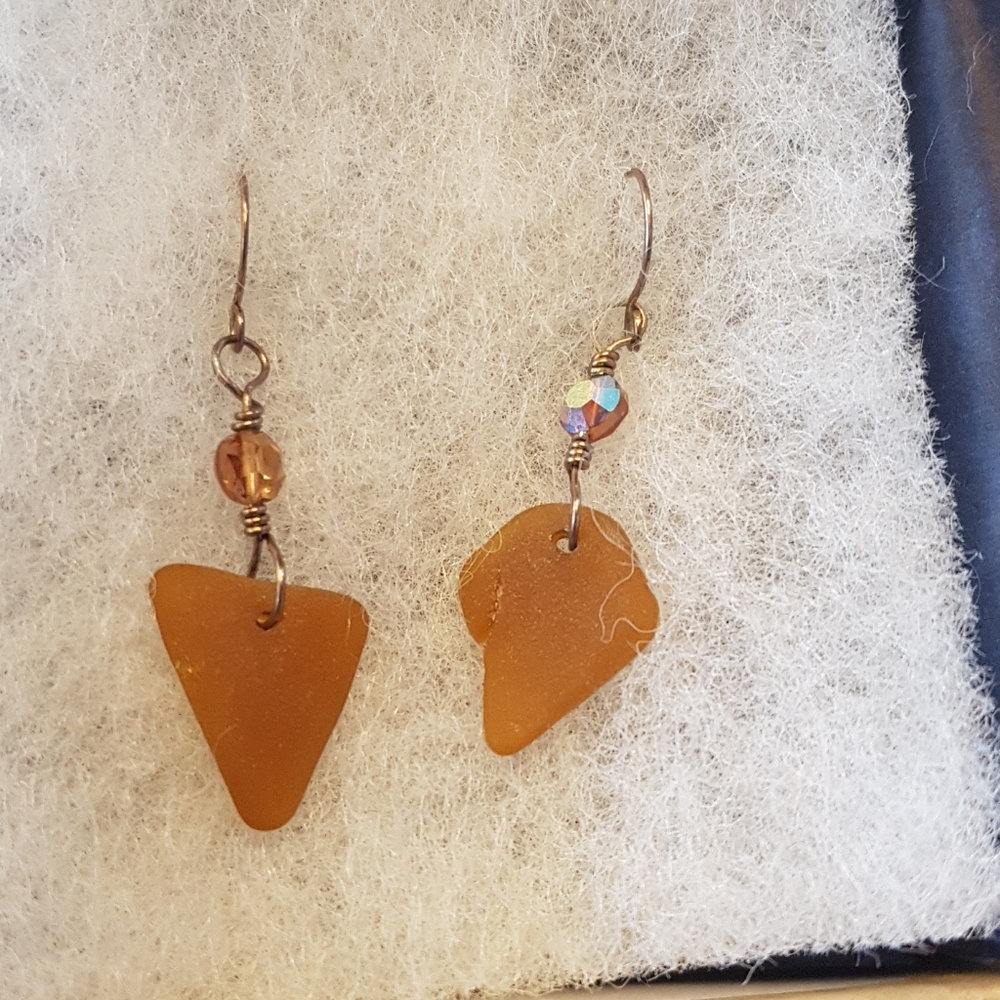 Beach Glass Earrings